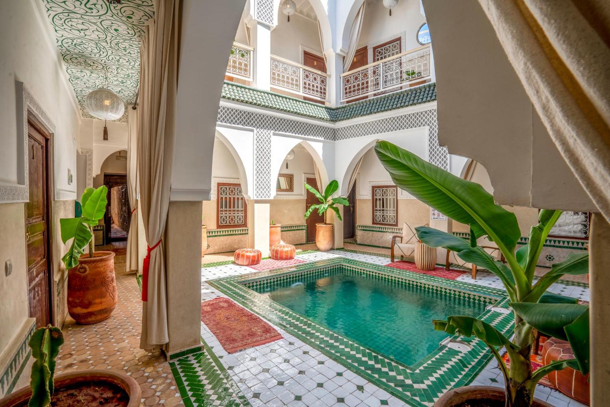 Riad Les Cornes De Gazelle Marrakesh Exteriör bild