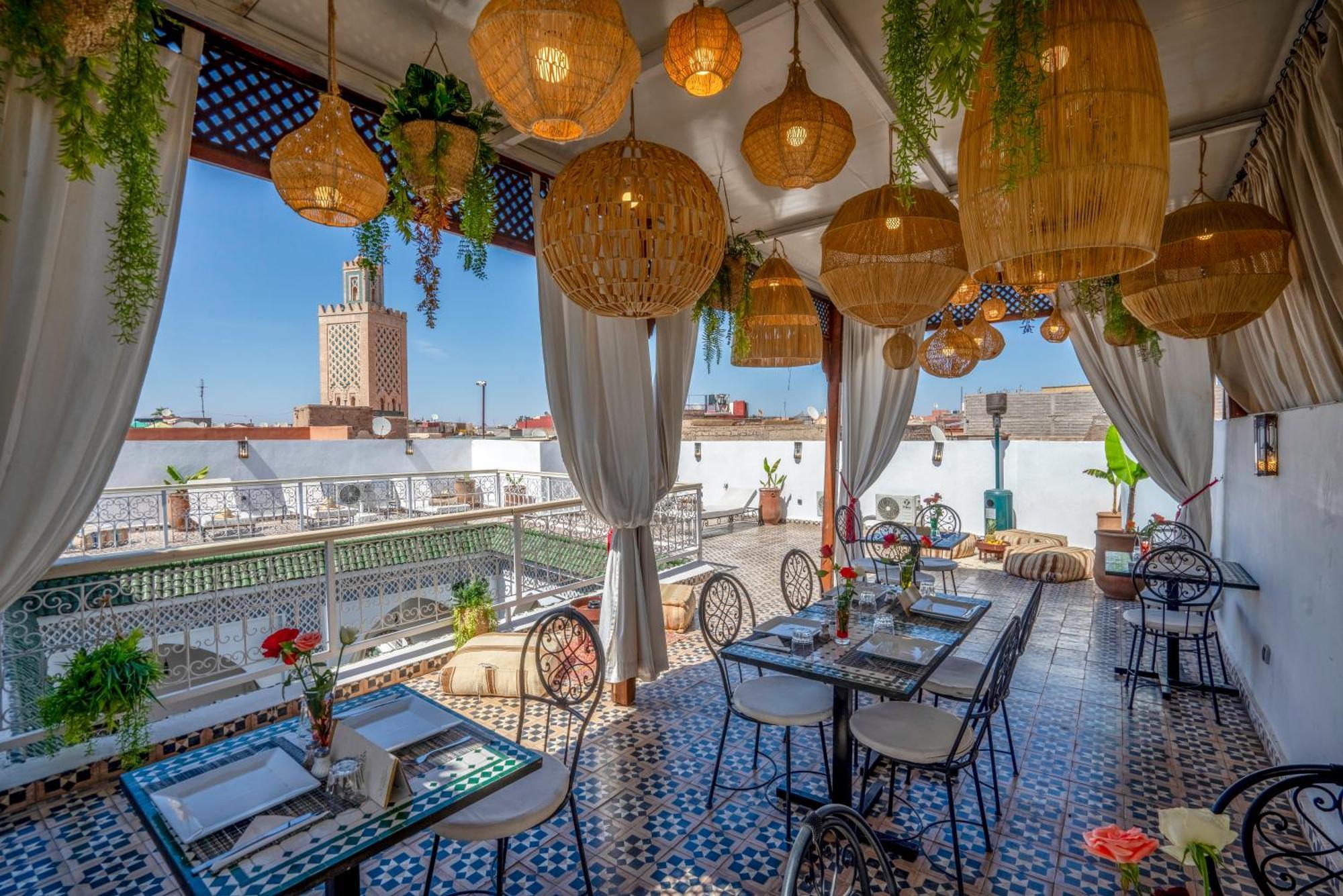Riad Les Cornes De Gazelle Marrakesh Exteriör bild