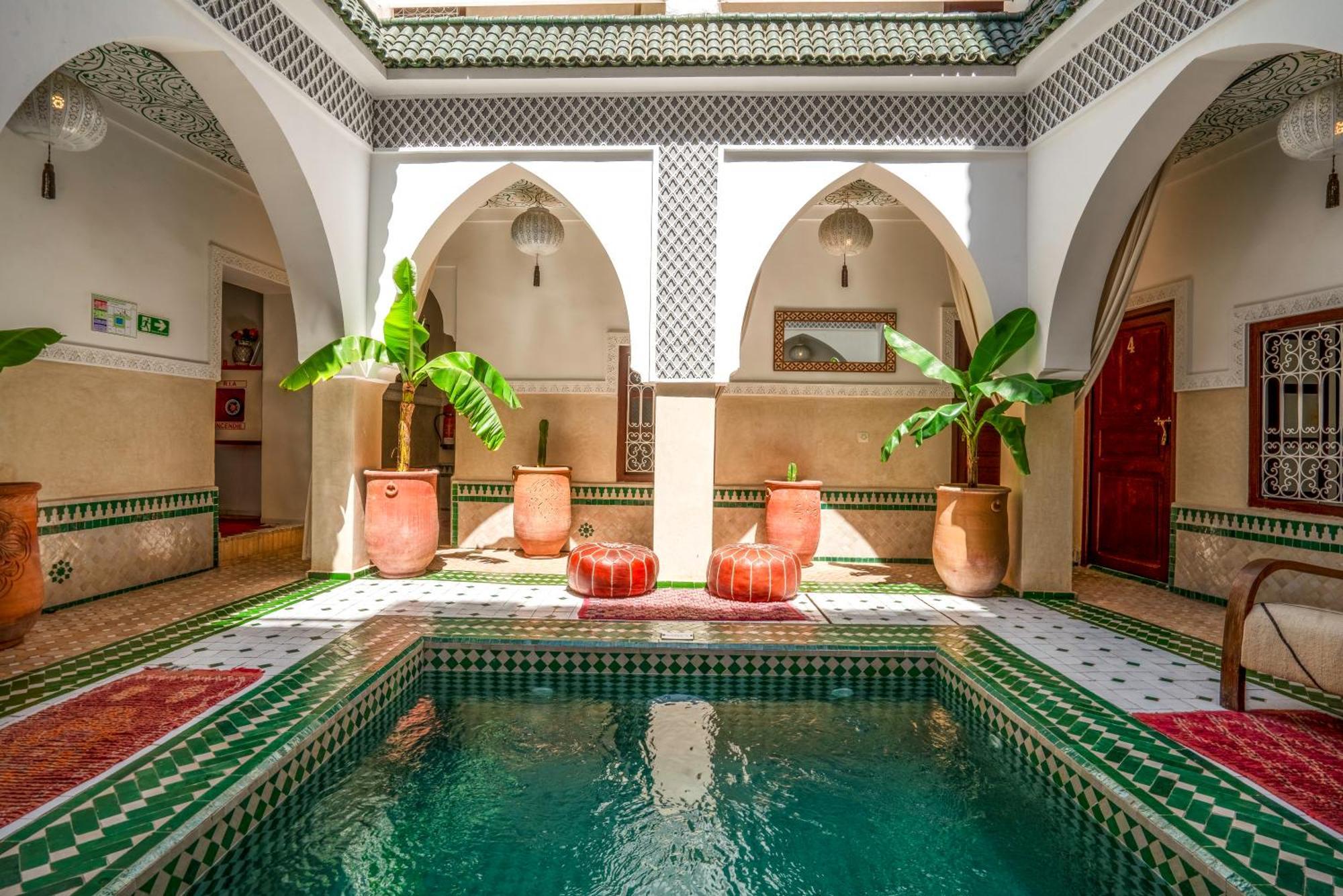 Riad Les Cornes De Gazelle Marrakesh Exteriör bild